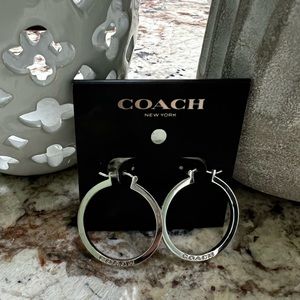 🖤🤍COACH🖤🤍 Hoop Earrings